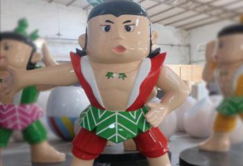 葫蘆娃雕塑廠 景觀美陳卡通雕塑 噴漆動漫雕塑