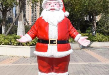 抽象圣誕老人雕塑廠 店門口彩繪雕塑 步行街?jǐn)[件