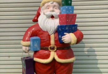 仿古圣誕老人雕塑廠 庭院彩繪雕塑 田間小品