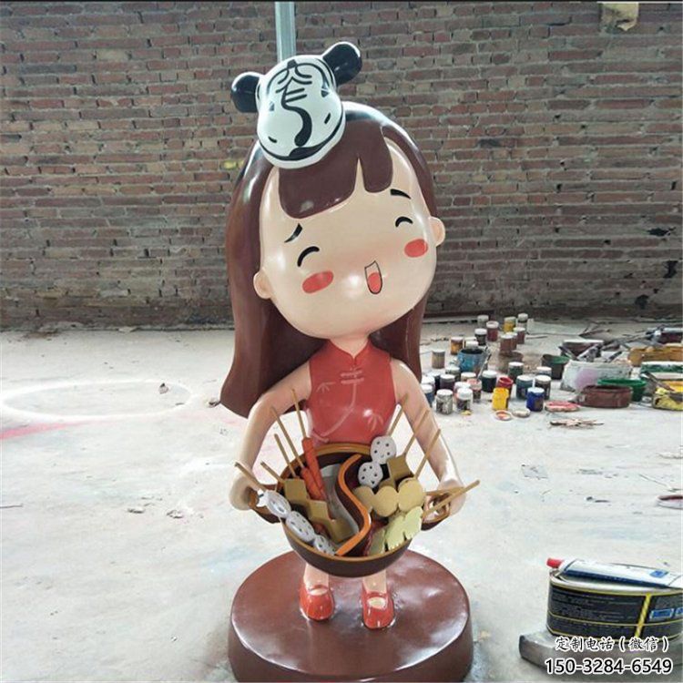 美陳廚師雕塑 異形卡通雕塑 酒店動(dòng)漫雕塑