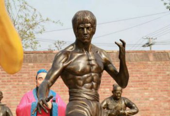 城市李小龍雕塑廠 風景區彩繪雕塑 抽象擺件