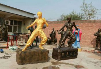 風(fēng)景區(qū)李小龍雕塑廠 售樓處廣場雕塑 仿古擺件