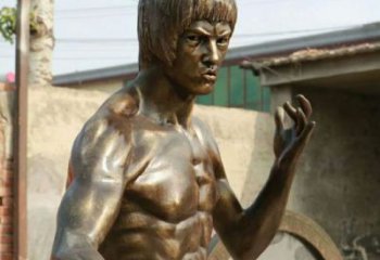商業(yè)街李小龍雕塑廠 售樓處雕塑 近代擺件