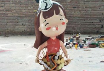 美陳廚師雕塑 異形卡通雕塑 酒店動(dòng)漫雕塑