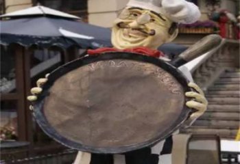 現(xiàn)代廚師雕塑 大型別墅區(qū)卡通雕塑 彩繪動(dòng)漫雕塑