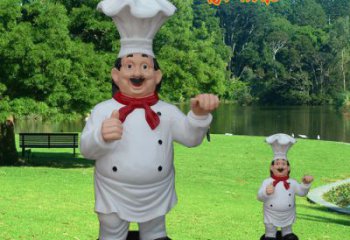 園林廚師雕塑 大型卡通雕塑 中式動漫雕塑