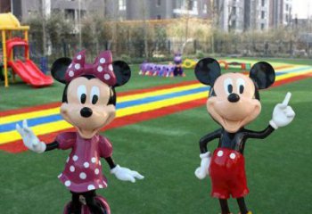 別墅區(qū)米奇雕塑 大型別墅區(qū)動(dòng)漫雕塑 剪影卡通雕塑