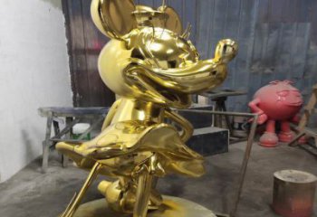 步行街米奇雕塑 游樂場(chǎng)卡通雕塑 鑄造動(dòng)漫雕塑