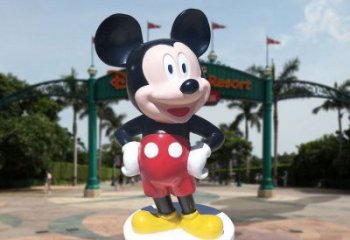 大型米奇雕塑 歐式步行街動漫雕塑 彩繪卡通雕塑