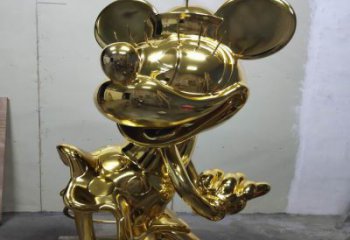 戶外米奇雕塑 噴漆卡通雕塑 燈光動漫雕塑