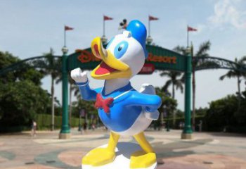 唐老鴨雕塑 歐式步行街卡通雕塑 大型商場動漫雕塑