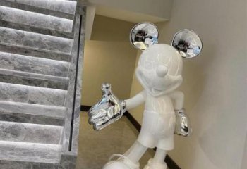 鑄造唐老鴨雕塑 中式村口卡通雕塑 景觀動漫雕塑