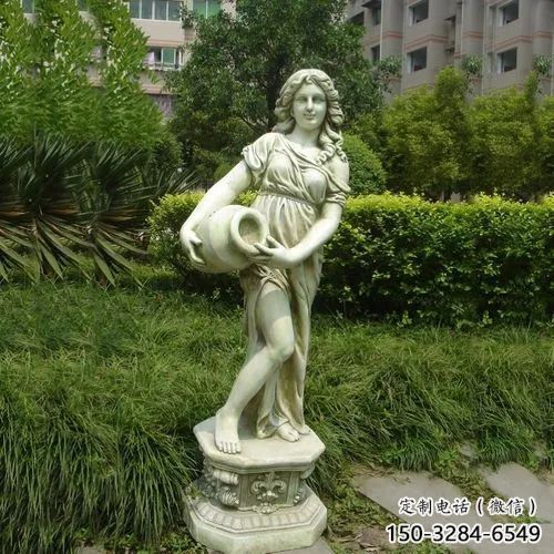 店門口仕女雕塑 創意景觀雕塑 古代擺件