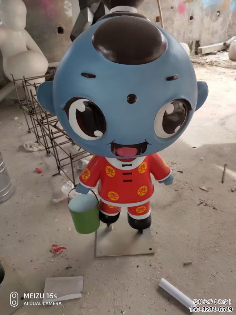 創(chuàng)意娃娃雕塑 步行街店門口雕塑 卡通小品