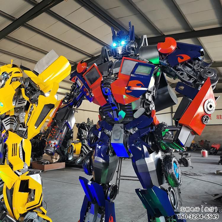 別墅區(qū)機(jī)器人雕塑 大型別墅區(qū)動(dòng)漫雕塑 卡通雕塑