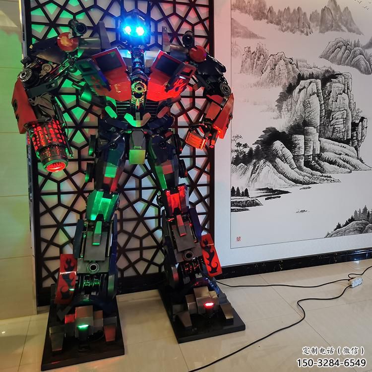 彩繪機器人雕塑廠家 大型城市雕塑 商業街擺件