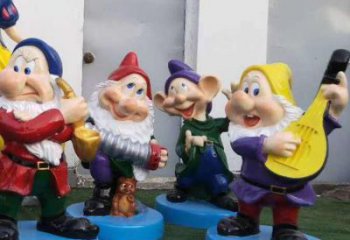 大門口白雪公主雕塑 發光公園卡通雕塑 仿真動漫雕塑