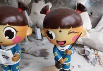 城市娃娃雕塑 風景區(qū)彩繪雕塑 抽象擺件