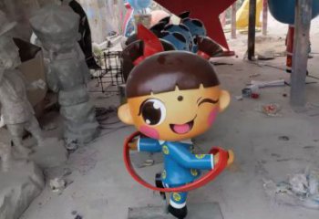 酒店娃娃雕塑 庭院動漫雕塑 彩繪小品