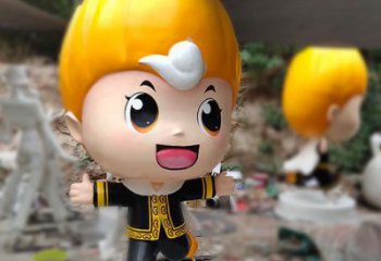 田間娃娃雕塑 彩繪動漫雕塑 園林?jǐn)[件