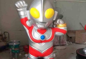 戶外超人雕塑 噴漆卡通雕塑 燈光動漫雕塑