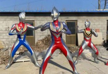 酒店超人雕塑 庭院卡通雕塑 彩繪小品