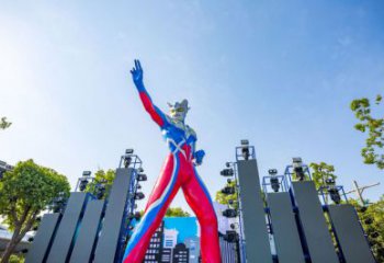 商業(yè)街超人雕塑 售樓處雕塑 卡通擺件