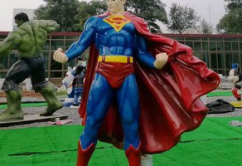 室內(nèi)超人雕塑 仿真景觀動(dòng)漫雕塑 大型卡通雕塑