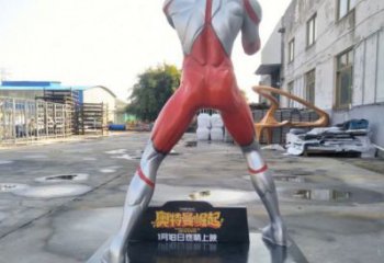 田間超人雕塑廠家 彩繪卡通雕塑 園林擺件