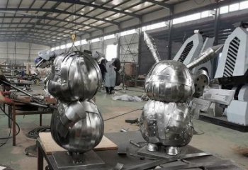 機器人雕塑廠 抽象藝術(shù)動漫雕塑 烤漆卡通雕塑