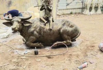 庭院牧童雕塑廠 公園草地民俗雕塑 鍛造鑄銅雕塑