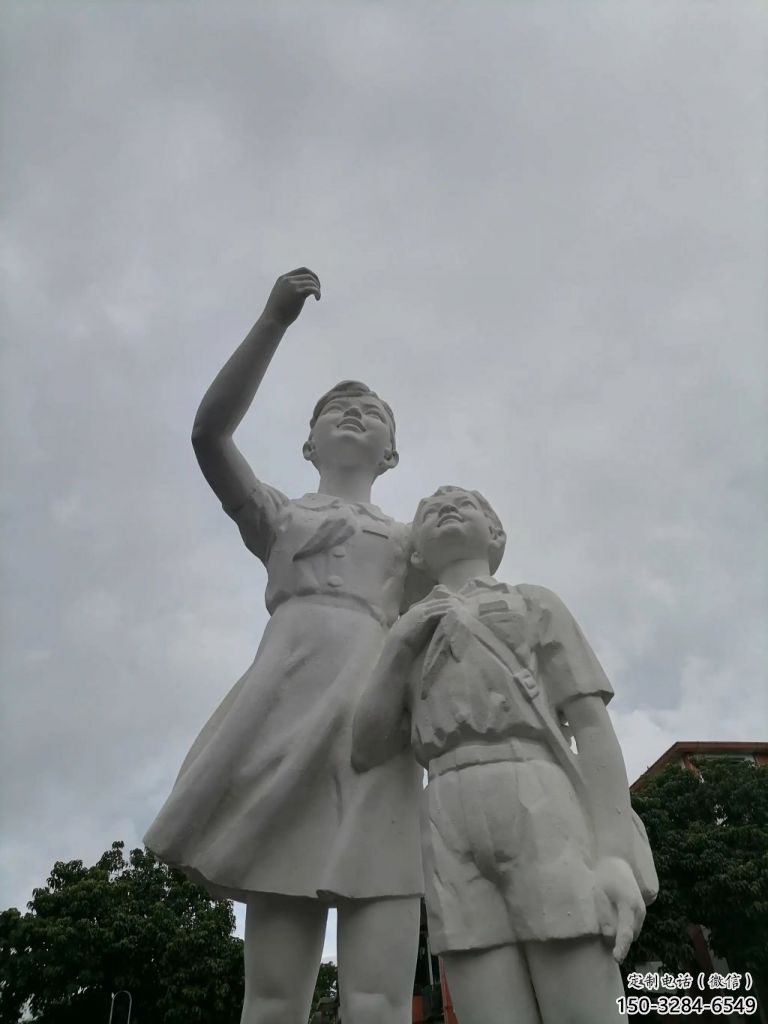 大型少先隊員雕塑 商業街廣場雕塑 彩繪擺件