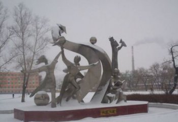 少先隊員雕塑 風景區幾何雕塑 廣場小品