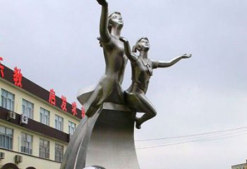 園林少先隊(duì)員雕塑 城市廣場(chǎng)雕塑 步行街?jǐn)[件