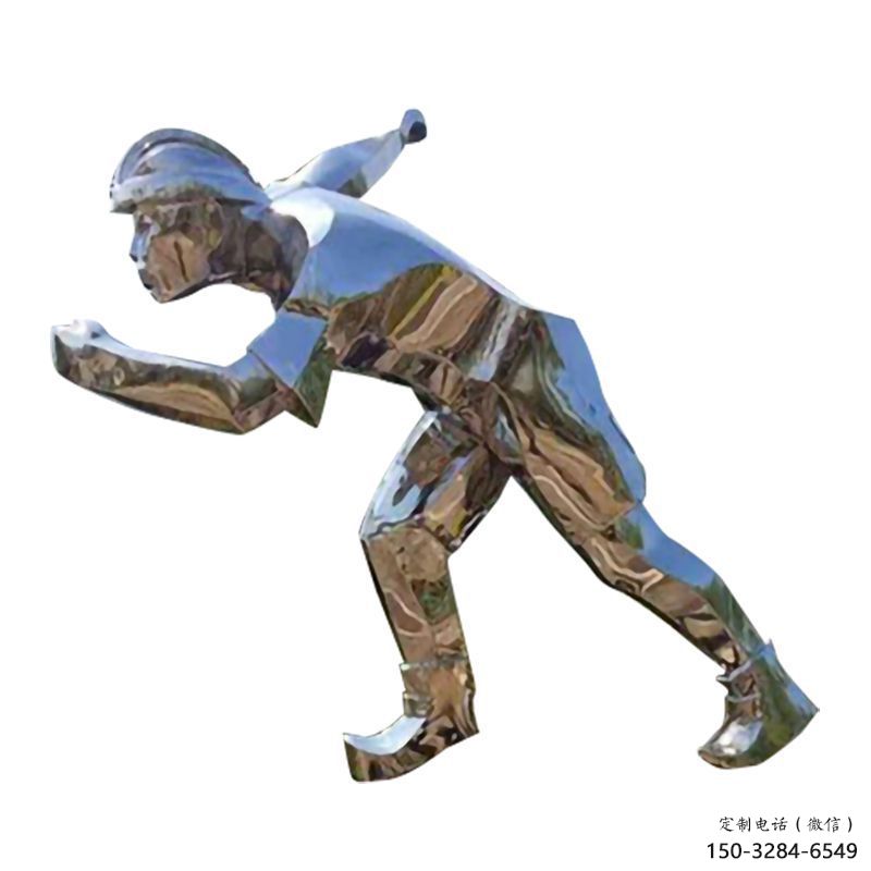 街頭工人雕塑 大型別墅區民俗雕塑 鋼管勞動雕塑