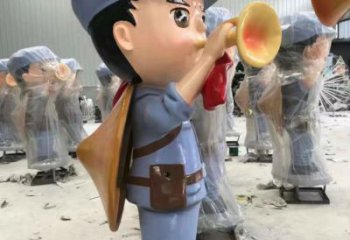 別墅區(qū)交警雕塑 大型別墅區(qū)士兵雕塑 剪影軍人雕塑