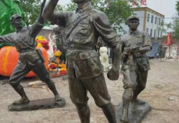 大型交警雕塑 歐式步行街士兵雕塑 彩繪軍人雕塑