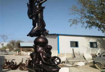 商業街耶穌雕塑 烤漆西方雕塑 彩繪人物雕塑