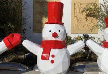 彩繪雪人雕塑廠家 大型城市雕塑 商業(yè)街?jǐn)[件