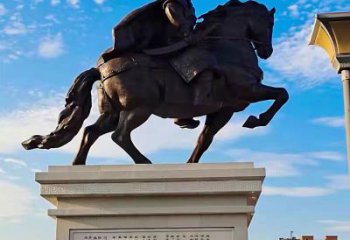 抽象岳飛雕塑 仿古名人雕塑 室內肖像雕塑