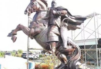 景觀岳飛雕塑 鑄銅名人雕塑 商業(yè)街肖像雕塑