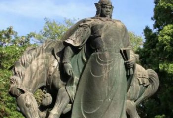 中式岳飛雕塑 鑄銅名人雕塑 游樂(lè)場(chǎng)肖像雕塑