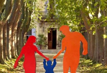 現代母親雕塑 大型別墅區女人雕塑 鑄銅肖像雕塑