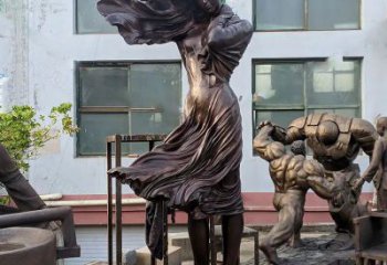 景觀女人雕塑 剪影女性雕塑 商業(yè)街歐式雕塑