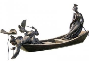 園林船夫雕塑 風(fēng)景區(qū)民俗雕塑 廣場(chǎng)小品