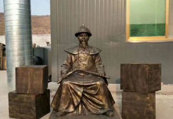 烤漆林則徐雕塑 鋼管名人雕塑 室內肖像雕塑