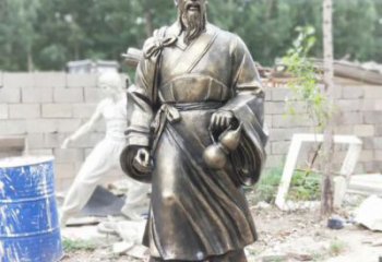 公園華佗雕塑 創意企業名醫雕塑 美陳藥王雕塑