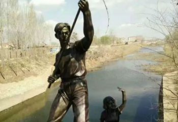 民俗漁民雕塑 酒店公園雕塑 風(fēng)景區(qū)擺件