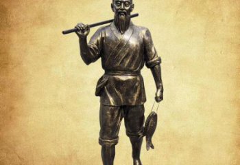 售樓處漁民雕塑廠家 商業街雕塑 民俗擺件