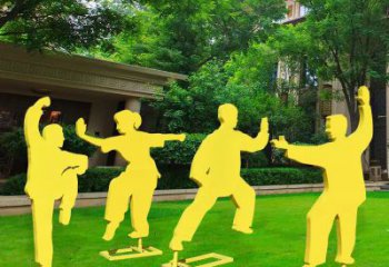 公園太極雕塑 酒店門口雕塑 彩繪擺件